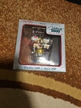 Vtg Carlton Cards Toasting 2000 Ornament Heirloom Collection Plays Music NIB  - $19.80