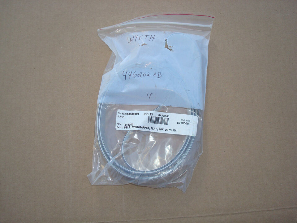 Overwrapper flat belt 90 412 002 size 20mm x 2075mm - $25.11