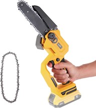 Mini Chainsaw 6-Inch For Dewalt 20V Max Battery, Cordless Power Chain Saw With - £35.29 GBP