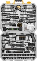 218 Piece General Hand Tool kit Professional Auto Repair Tool Set for Homeowner  - £169.41 GBP