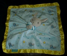 Baby Goodnight Moon Bunny Rabbit Security Blanket Blue Stuffed Animal Plush Toy - £18.92 GBP