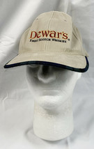 Dewar&#39;s Finest Scotch Whiskies Baseball Hat Tan Large/XL Embroidered Logo - £17.17 GBP