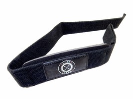 23&quot; Gym Straps ~ Spot Lion Fitness, Power Weight Lifting, Solid Black ~ ... - £7.69 GBP