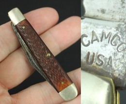 Vintage Camco Pocket Knife 2 Blades ESTATE SALE old RARE 702 - £23.58 GBP