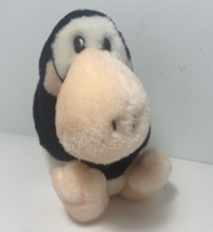Dakin Opus 6 inch Penguin Sitting with Plaid Tie Vintage 1982 No hang tag - £10.08 GBP