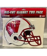 UW Wisconsin Badgers Helmet Die-Cut Magnet Two Pack NEW Great Alumni, Gr... - £13.93 GBP