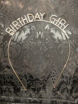 Womens Gold Rhinestone Tiara 2021 Birthday Girl Party Headband Crown Head Peice - £12.77 GBP