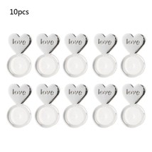 10Pcs Heart Love Magic Earring Lifters Earring Lifts BaAdjustable Hypoallergenic - £10.50 GBP