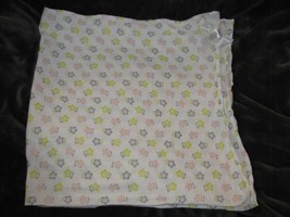 Carters Baby Girl Muslin Swaddle Blanket White Pink Green/Yellow Gray Fl... - £31.00 GBP