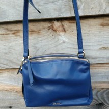 Nine West Crossover Handbag Navy Blue Small Gold Hardware NWOT - $24.65