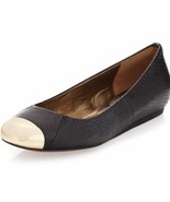 Sam Edelman Sz 9.5 M Black Crocodile Ballet Flats Shoes Women&#39;s - £23.67 GBP