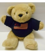 POLO RALPH LAUREN 1996 Teddy Bear Toy Navy Blue Flag Sweater Jointed leg... - £27.52 GBP