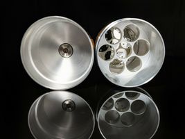 Cigar Storage Aluminum Tube  3.5" Diameter by 8" H  NIB image 3