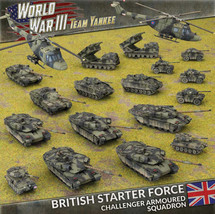 British Starter Force Challenger Armoured Team Yankee TBRAB03 Battlefront - £132.72 GBP