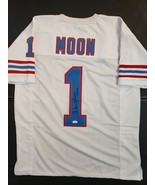 Warren Moon Autographed Houston Oilers White Custom Jersey &quot;HOF 06&quot; JSA ... - £143.05 GBP