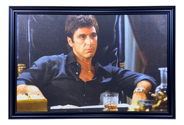 Scarface Tony Montana Framed 22x32 Canvas - £131.50 GBP