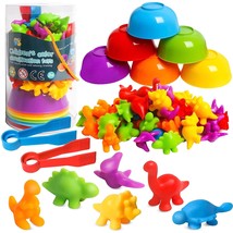 Counting Dinosaur Toys Matching Games With Sorting Bowls Sorting Toys For Toddle - £15.74 GBP