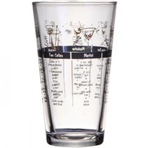 Bartender MIXED DRINK Cocktail RECIPE TUMBLER pub BAR Bartenders GLASS 1... - $575.96 MXN