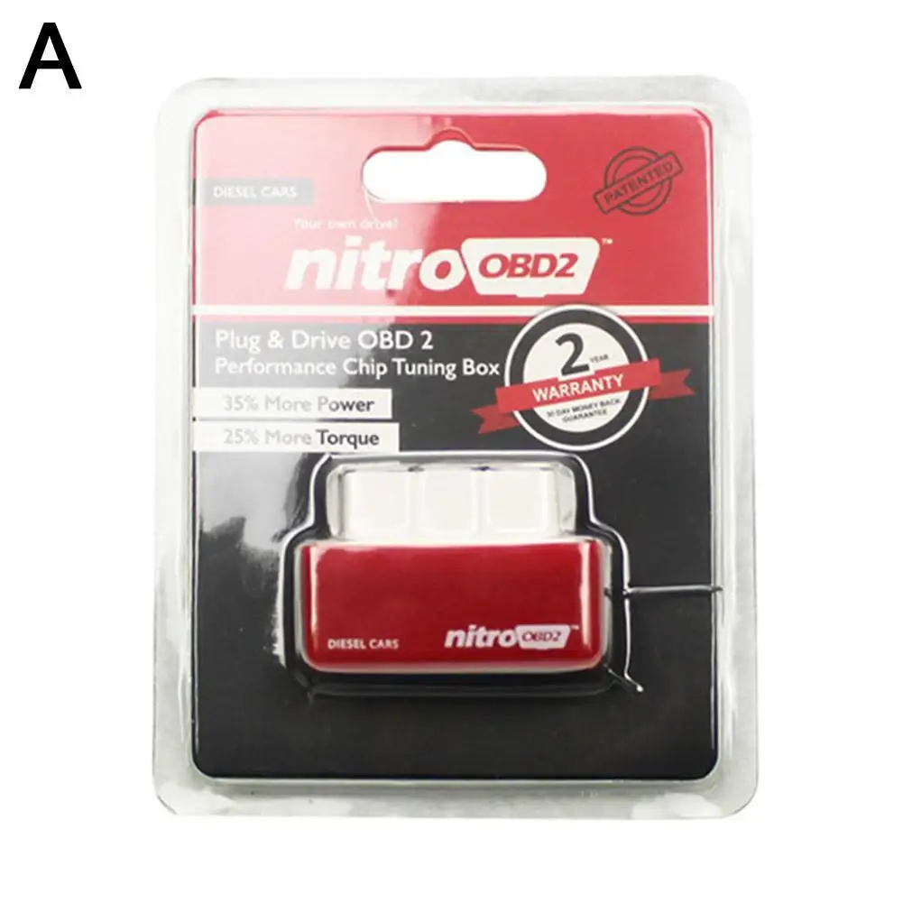 4 Colors Eco Nitro OBD2 Chip Tuning Box EcoOBD2 Save Fuel Gasoline  &amp; Drive Perf - £50.48 GBP
