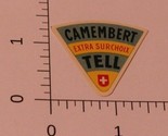Vintage camembert Extra Surchoix Tell Cheese label  - $4.94
