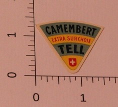 Vintage camembert Extra Surchoix Tell Cheese label  - £3.90 GBP