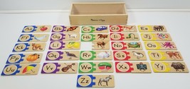 MS) Melissa &amp; Doug - Self-Correcting Wooden Alphabet Letter Puzzles with... - £6.24 GBP