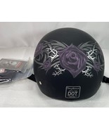 Daytona D6-PR-S Helmets Skull Cap W/PURPLE ROSE DOT Motorcycle Helmet - ... - €46,31 EUR