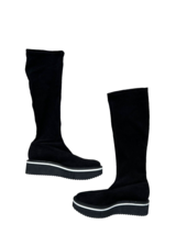 Clergerie Paris Boya Split Midsole Sock Suede Boots Black ( 40 1/2 ) - £392.24 GBP