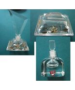 CRYSTAL PERFUME BOTTLE GOLD FLOWERS ORREFORS JEWELRY BOX PICK ONE - €40,11 EUR