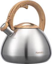 Stove Top Tea Kettle Small Teakettle Whistling Stainless Steel Teapot with Cool - £31.46 GBP