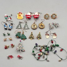 Lot of Christmas Jewelry Earrings Brooch &amp; Pin - £59.01 GBP