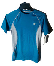 Champion Gear Compression T-Shirt, T Shirt Petro Bleu Sarcelle/ Béton Petit - £20.64 GBP