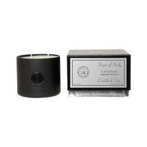 Baronessa Cali Scents of Sicily Catania (Magnolia Blossam) Black Candle 18oz - £39.82 GBP