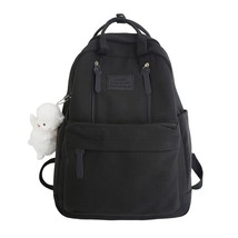 Aterproof backpack for teenage girl travel mochila female school bag children men black thumb200