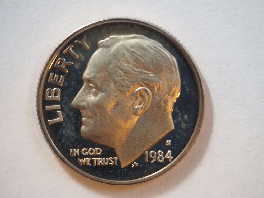 1984 S Roosevelt Dime Proof - SKU 34-0313-USDM-PR - $3.97