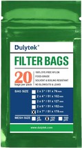 Dulytek Premium Nylon 20 Pcs Filter Bags, 100 Micron, 2&quot; x 7&quot;,, Zero Blowouts - £26.37 GBP