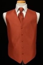 Brand New Luxury Herringbone 4 Vest and Necktie Set - $148.50