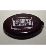 Vintage Hershey&#39;s Logo Chocolate Brown Vinyl Rubber Coin Squeeze Purse RARE - $12.87