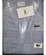 Lacoste Men&#39;s Light Terry Cotton Classic Bathrobe One Size In SKY BNWTS - $82.30 CAD
