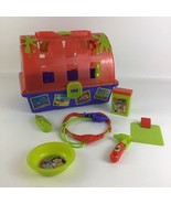 Disney Lilo &amp; Stitch Carry Along Pet Kennel Carrier Vet Set Medical Tool... - $78.46 CAD