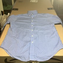 Lauren Ralph Lauren Shirt Mens Large Gray Striped Long Sleeve Non Iron - $12.86