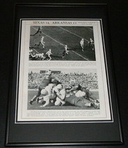 1939 Texas Longhorns vs Arkansas Football Framed 10x14 Poster Official R... - $49.49