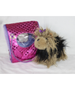 Battat Pucci Pups Carrier Yorkshire Terrier Pink Polka Dot Gold Flowers ... - $22.98