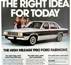 1980 Ford Fairmont Squire Wagon Sedan 1979 Advertisement Automobilia #2 DWKK4 - £19.69 GBP