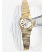 Vintage Bulova Mechanical manual Womens Wrist Watch N7 Gold Band Case Face - $34.00