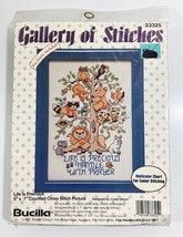 Bucilla Gallery of Stitches Counted Cross Stitch Kit Life is Precious Pr... - $7.39