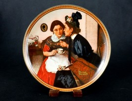Norman Rockwell Plate, &quot;Gossiping In The Alcove&quot; 6th Rediscovered Women, #PLT59B - £5.35 GBP