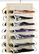 Hanging Shoe Organizer - 14 Pockets - the Clear Pockets Will Protect Your Shoes, - £11.18 GBP