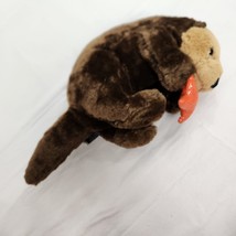 Sea Otter Stuffed Animal Plush Sparkle Orange Starfish Stuffed Animal Girl Scout - $13.86