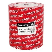 100 Ritek Ridata Branded 16X Logo Top Dvd-R Dvdr Blank Disc Media 4.7Gb - £33.96 GBP